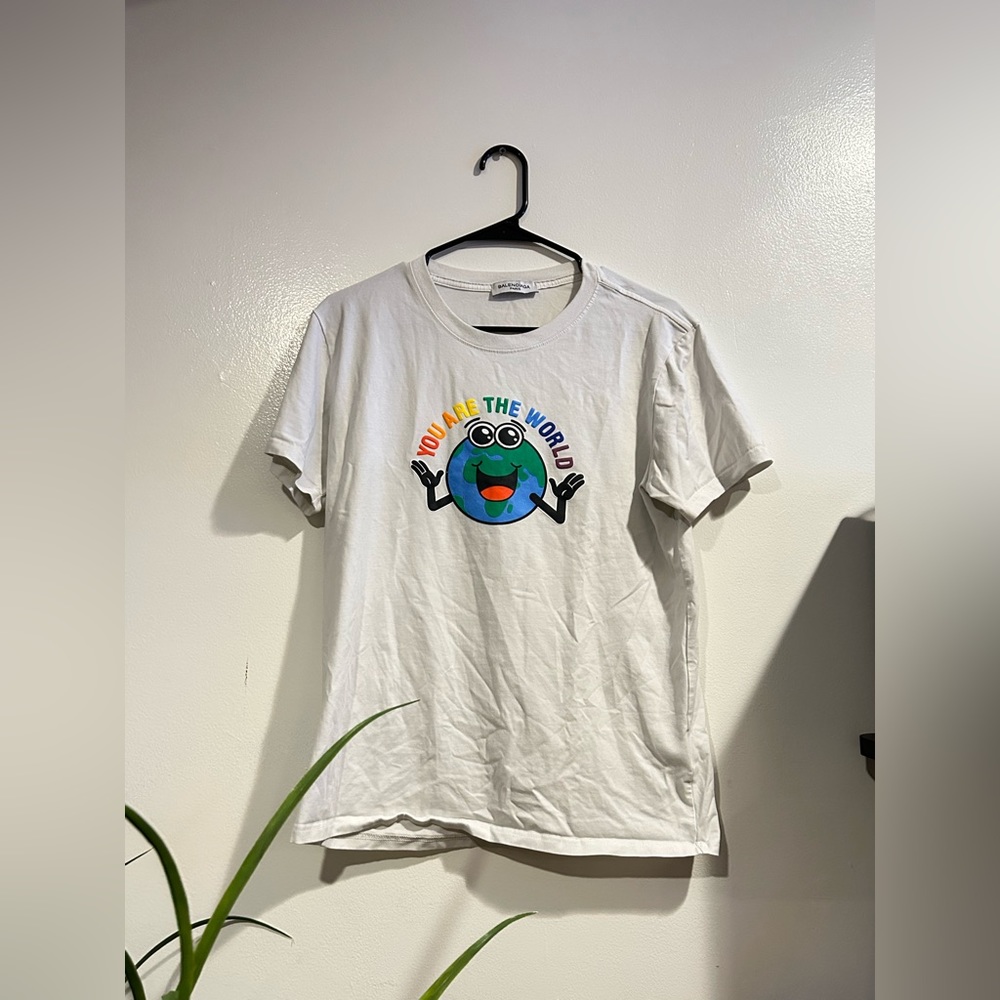 Authentic (2018) Balenciaga You Are The World T-Shirt